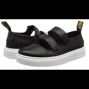 Dr Martens Black Mae Mary Jane type strap shoes